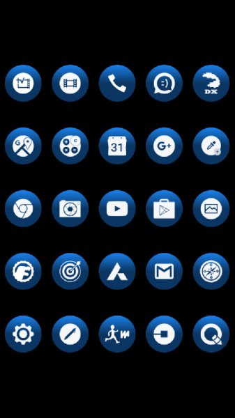 Big Bang Blue Icons By Arjun Arora 1.2.3
