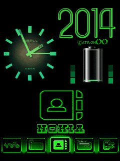 Nokia green часы заряд батареи анимация