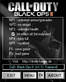 Call of Duty - Black Ops 2 Трейнер (6) [
