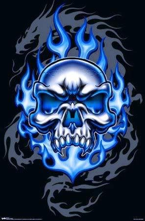 Neon Skull 2