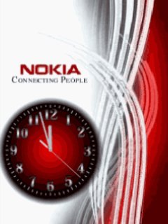 Red nokia часы анимация