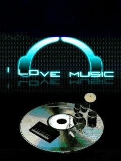Love dj music animated винил анимация
