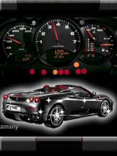 Black car спорткар спидометр
