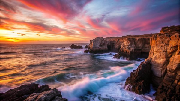 More-volny-zakat-tuchi-skaly-bereg-waves-sea-ocean-sunset-ro