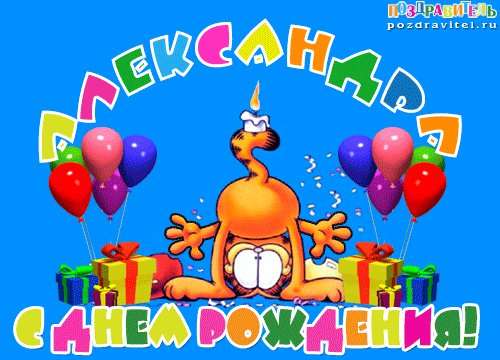 Александр с днём рождения