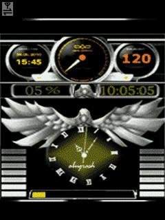 Gold clock часы орел анимация