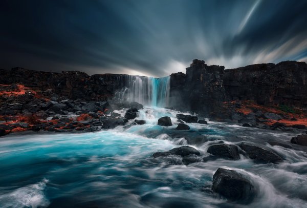 Iceland-oxararfoss-waterfall