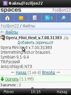 Opera Mini Next v.7.00.31383