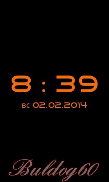 Fullscreen Clock