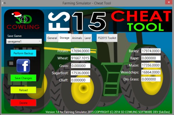 FS2015 Cheat Tool V2.3.5 Repaired