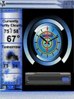 Nokia blue часы анимация