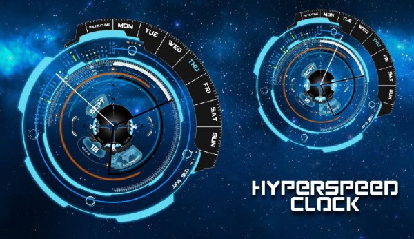 Hyperspeed Clock for XWidget