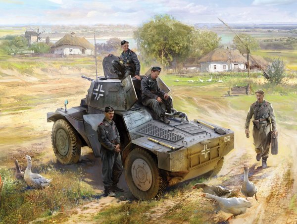 P 204 (f) with German Armoured Vehicle Crew