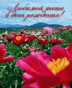 ЛЮБИМОЙ ТЕТЕ В ДЕНЬ РОЖДЕНИЯ