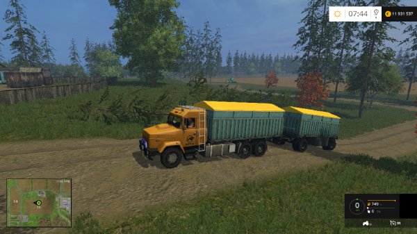 FS15 Kraz 64431 and Trailer Set