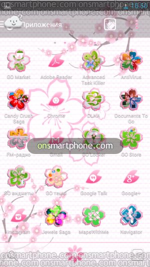 Pink Cherry Flowers