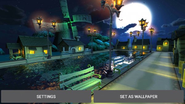 Cartoon Night Live Wallpaper - v.2