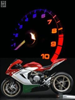 Neon moto speed спидометр анимация