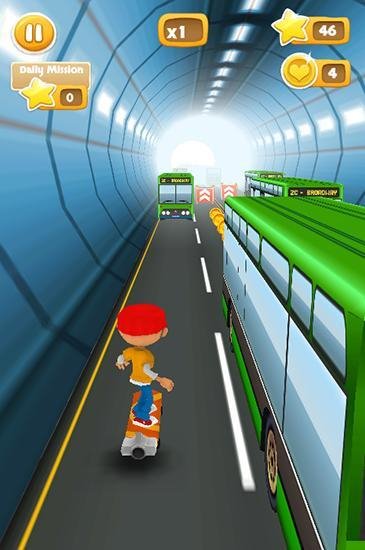 subway 4 lane surfer
