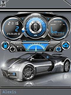 Sportcar silver спидометр анимация