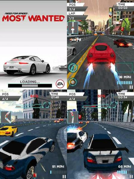 NFS Most Wanted 3D 240x320 E52-C5