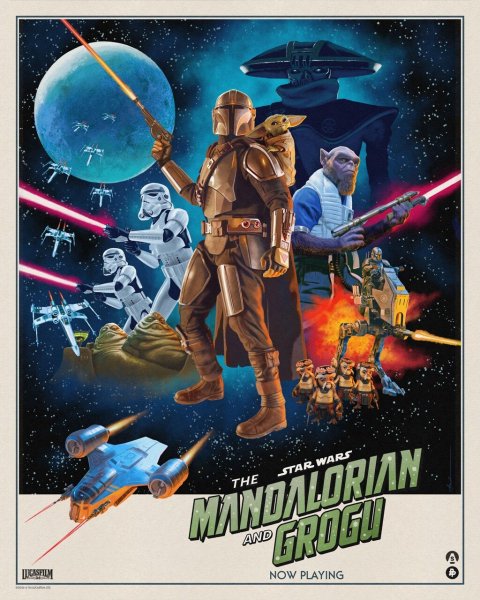 Постер "Мандалорца и Грогу" (2026) на мотив 4 Эпизода (1977)