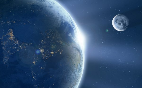 earth moon 4k 8k-wide