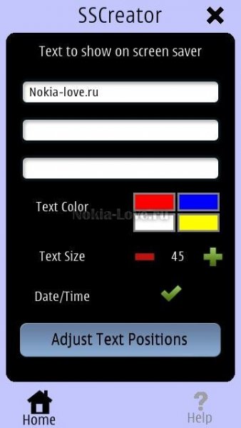 ScreenSaver Creator v1.00 Nokia-love.ru