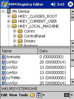 PHM Registry Editor