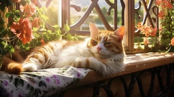 Кот на подоконнике