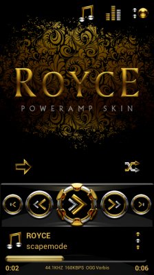 Poweramp skin ROYCE v1.35