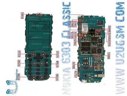 Nokia 6303 classic RM-443 schemstics v1.0