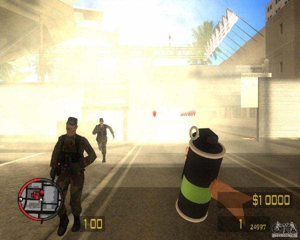 Дымовая граната HD для GTA San Andreas