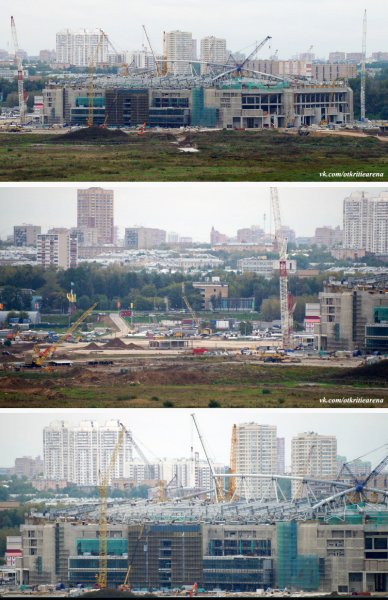 Строительство стадиона Спартак