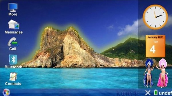 Homescreen Windows7
