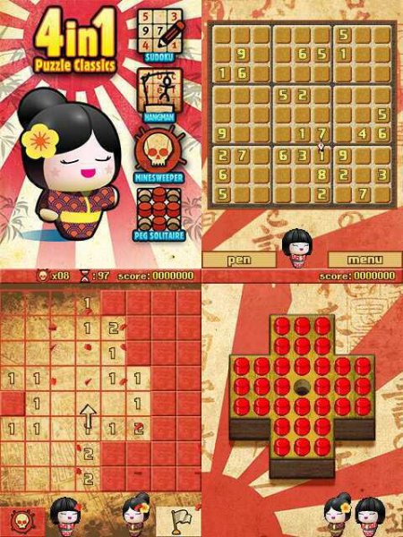 4-in-1 Puzzle Classics 320x240