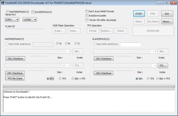 OneNAND SOLOMON Downloader v0.7 for PNX6517