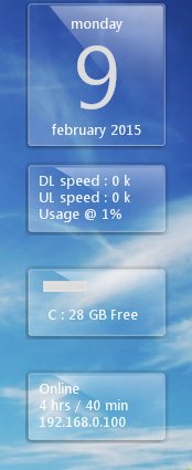 glass gadgets for windows 7