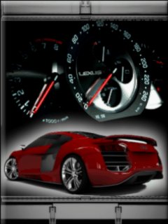 Super car анимация спидометр