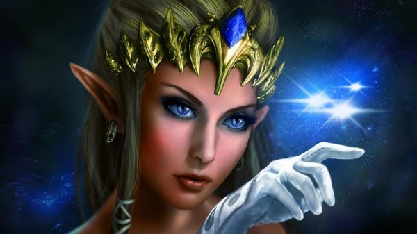 girl elf hand light 1366x768 hd-wallpape
