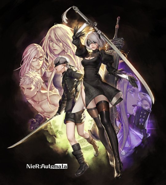 nier automata drawn by zombeing