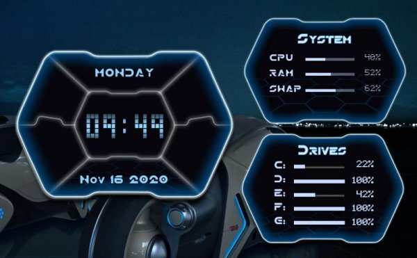 TRONLegacy Mech 1.0 Rainmeter