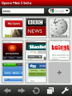 Opera Mini 5 b2 Smartphone edition (русская версия)