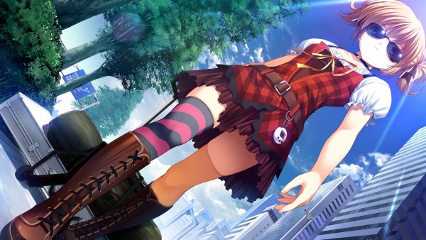anime-girl-walking-sunglasses-Sun