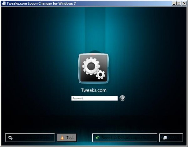 изменить экран входа windows 7