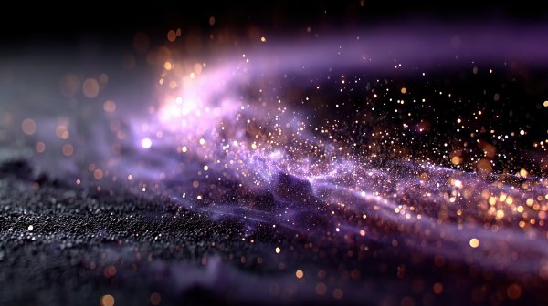 Space dust depth of field