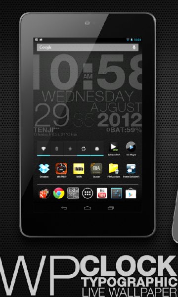 WP Clock Design live wallpaper