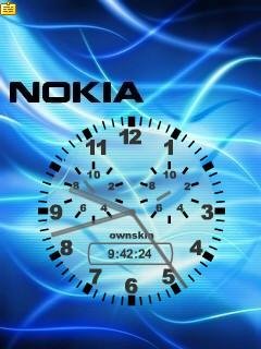 nokia neon абстракция флэш часы