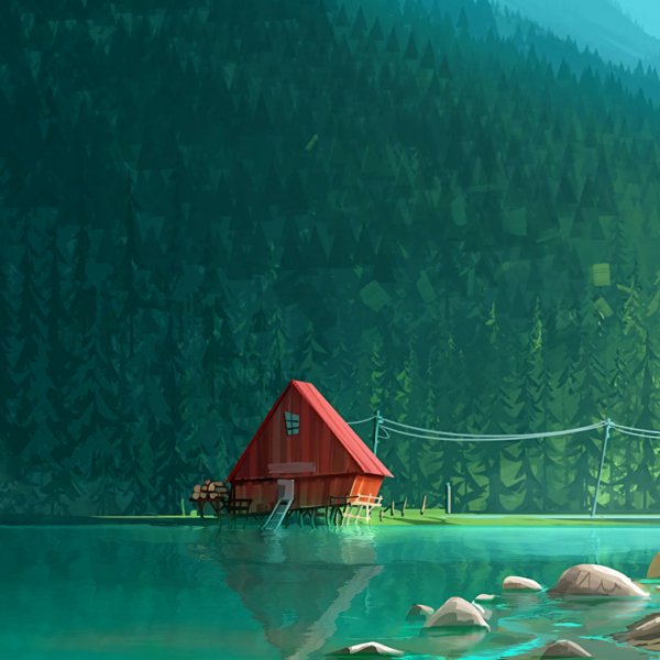 Cabin by the lake