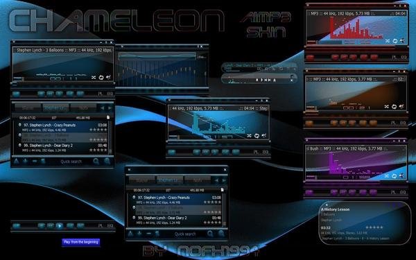 Chameleon Aimp3 Skin